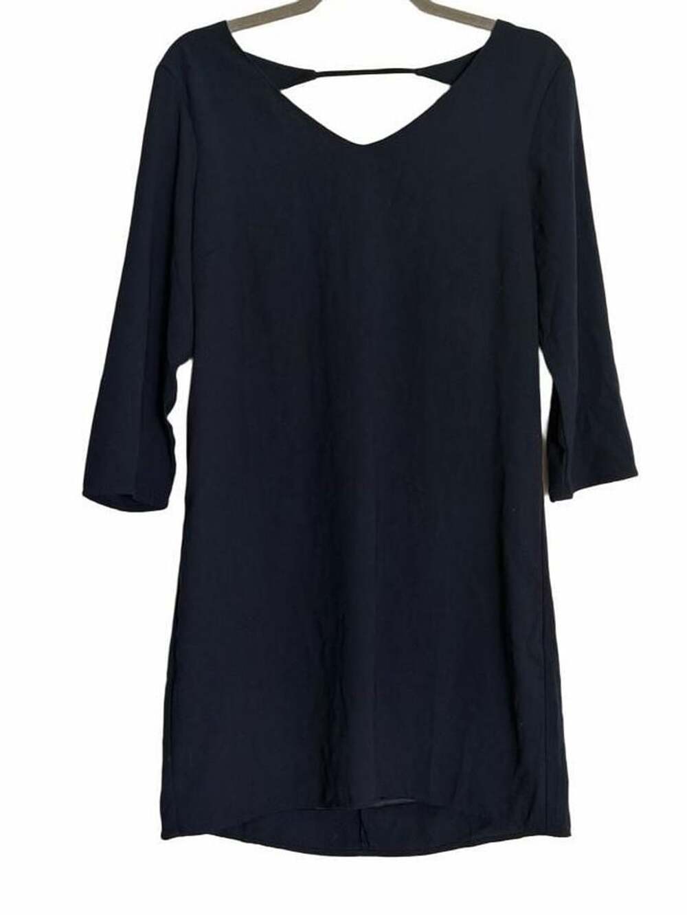One Clothing Los Angeles Dark Blue 3/4 Sleeve Shift Dress Size M